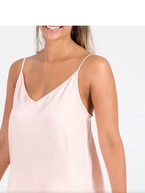 Ettitude Bamboo Lyocell Silky Soft Pink Camisole Sleep Top M
